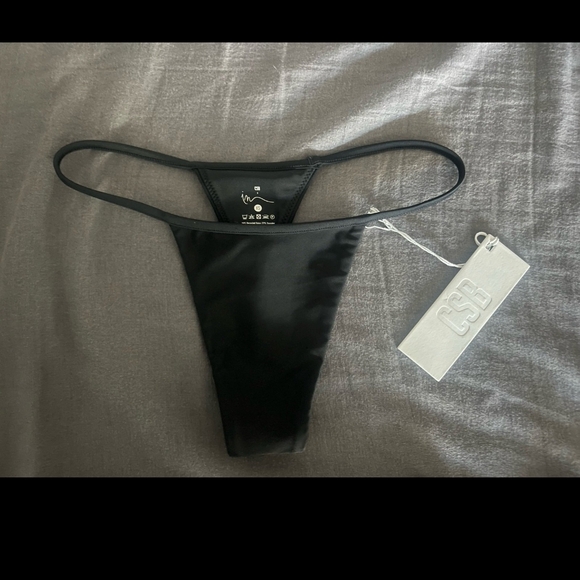CSB Black Triangle Bikini Top and Cheeky Thong Set - Picture 5 of 8